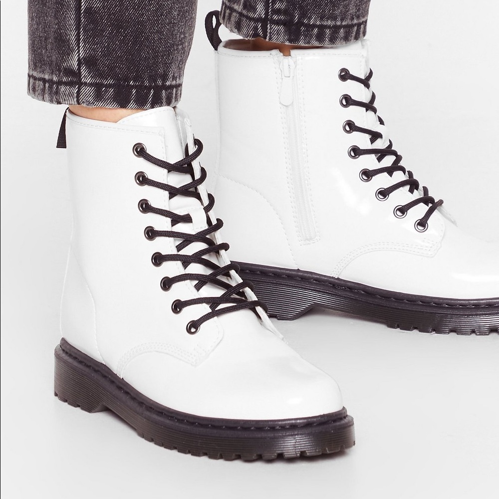 Nasty Gal Faux Leather Boots